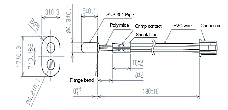 Flange pipe sensor